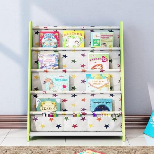 Household Simple Baby Bookshelf Children Bookcase Kindergarten Bookshelf Cartoon Toy Storage Rack Environmental Protection
