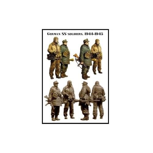 1/35 Scale German flag guard team grenadiers Figure Resin Model Kit Free Shipping