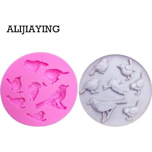M0093 Sugarcraft Birds Silicone mould fondant mold cake decorating tools chocolate gumpaste molds