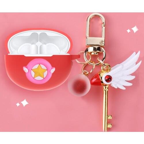 Cartoon Silicone Case For Huawei Freebuds 4i Headphone Charging Case Shockproof Protective Cover Headset Case with Hook