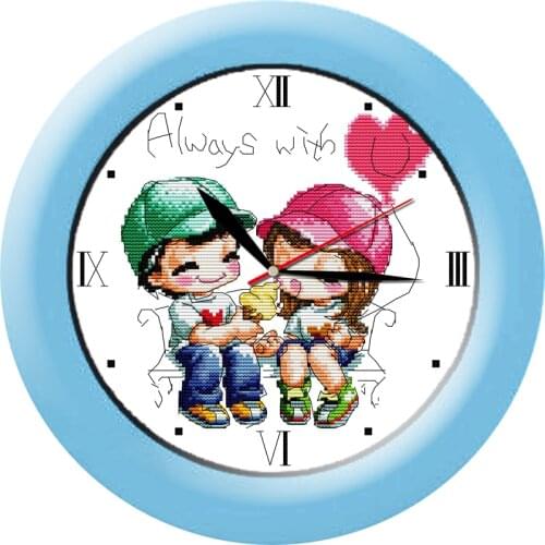 Innocence cross stitch kit 14ct 11ct count print canvas wall clock stitches embroidery DIY handmade needlework plus