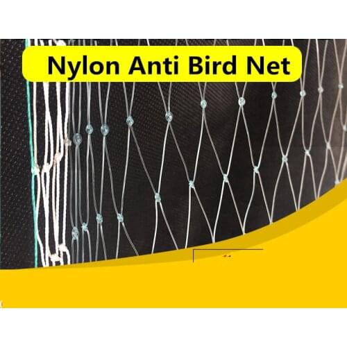 Nylon Anti Bird Net Netting Mesh For Fruit Crop Plant Tree Bird-Preventing Netting Light Blue