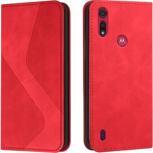 New Magnetic Leather Case na For Motorola E6s 2020 Funda E6 Plus E 6 Play E6Plus E6Play Skin Feel Wallet Cover S Pattern Coque E