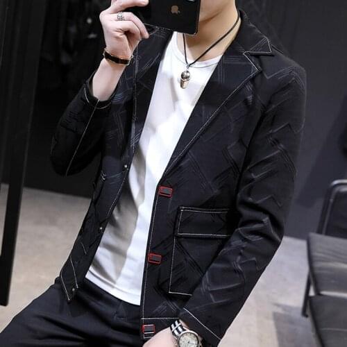 New Halozeroo Mens Fashion Business Casual Blazers Jacket Single Breasted Stylish Long Sleeve Coat Black Gray Wine Size M-XXXL