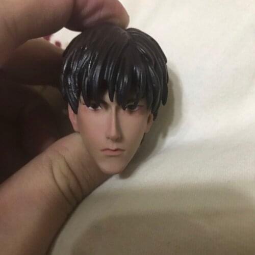New In stock 1/6 Japanese Anime SLAM DUNK Rukawa Kaede Head Sculpt Carved Model Accessory for 12'' Action Figure Body