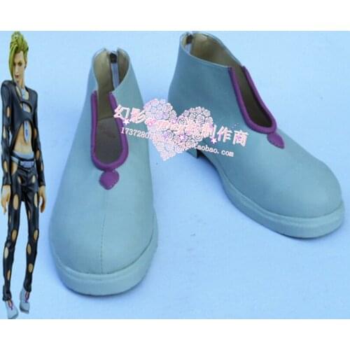 JOJOS Bizarre Adventure Pannacotta Fugo White Cosplay Shoes Boots H016