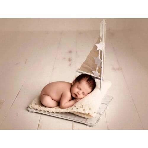 2021 Newborn Photography Props Wooden Raft Shooting Furniture for Baby Pose Photo Studio Prop Accessories