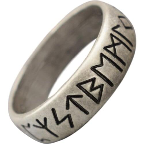 Viking Runes Ring Norse Mythology Rune Ring Pagan Jewelry 4styles