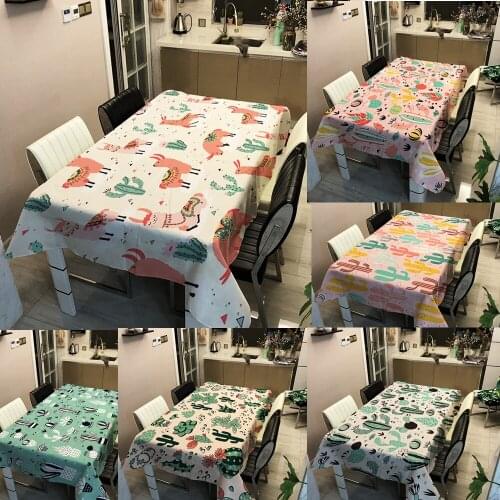 Tablecloth Cactus Series Printing Table Cover Home Decor Kitchen Supplies Living Room Supplies Fashion Creative Fun Table Cloth