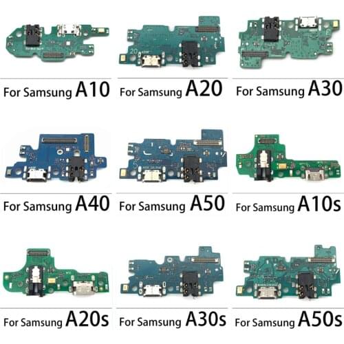 USB Charging Port Connector Dock Flex Cable With Mic Microphone For Samsung A10 A20 A30 A40 A50 A10S A20S A30S A50S A21S A750F