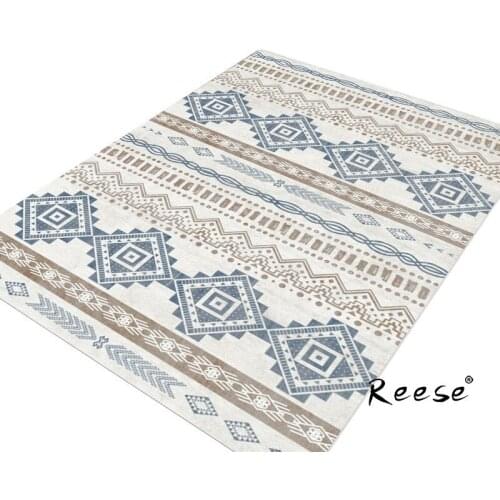 Reese Concise Thicken Soft Plain Moroccan Style Area Rug Comfortable Decoration No Ball Carpet Living Room Customizable Washable