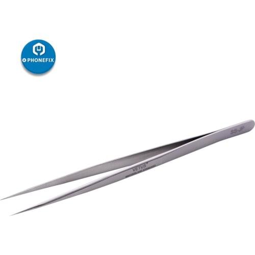 VETUS SS-JP High Quality Precision Stainless Steel Tweezers For CellPhone PCB Jumper Wire Repair Hand tool set