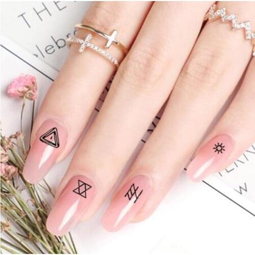 Nail Art Water Decals Transfer Stickers Letter Theme Nails Decoration Tips DIY Transfer Decals Set Slider Tattoo Foil Manicure
