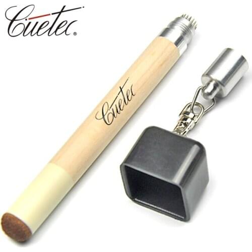 Xmlivet High quality Tip tool Original USA Cueteck Pen-design Wooden Tip Prep + Rubber Chalk Holder Billiards accessories
