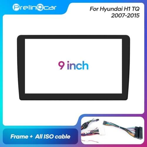 1Din 2Din Car DVD Navigation Radio Fascia Frame For Hyundai H1 TQ 2007-2015 Stereo Receiver Player Panel Dash Trim Kits