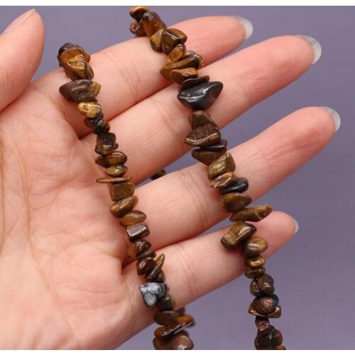 Natural Stone Beads irregularly Shaped Tiger Eye Stone Gravel Loose Beaded For Jewelry Making DIY Bracelet Necklace Accessories