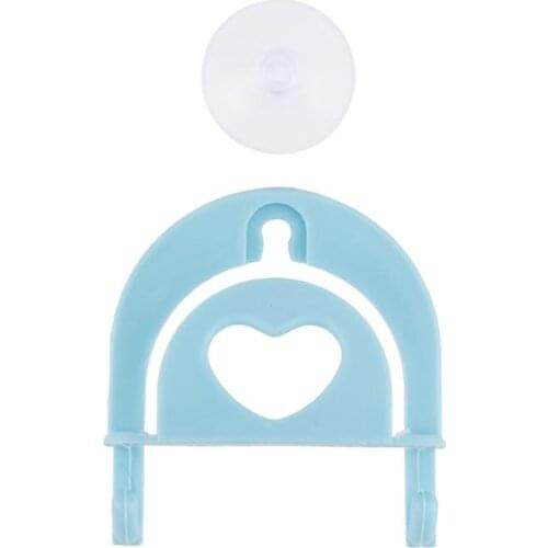 Household Sponge Holder Suction Cup Sink Holder Wall-Mounted Type Plastic Suction Cup with Hook Storage Rack