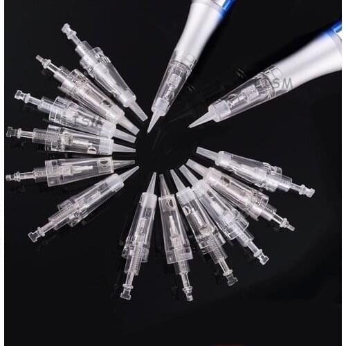 PMU Derma Micro Needles Permanent Makeup Cartridge Needle 1R 3R 5R 5F 7F Bayonet Tattoo Needles Disposable for Eyebrow Makeup