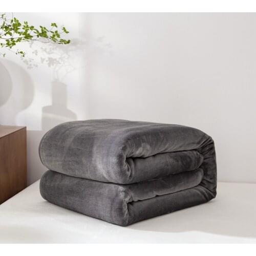 Summer Quilt Air-Conditioning Super Soft Blanket Stripe Solid Fleece Blanket Bedspread Throw On Sofa BedCover Thickness Bedsheet