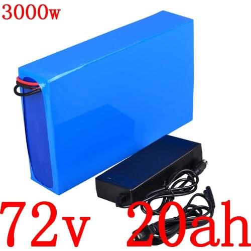 72V 20AH lithium ion battery 72V 2000W 3000W lithium electric scooter battery pack 72V 20AH electric bike battery with charger