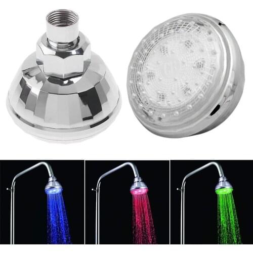 Adjustable Automatic LED Colors Change Shower Head Facut Home Bathroom Decoration can CSV