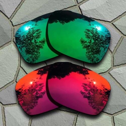 Jade Green&Violet Red Sunglasses Polarized Replacement Lenses for Oakley Holbrook