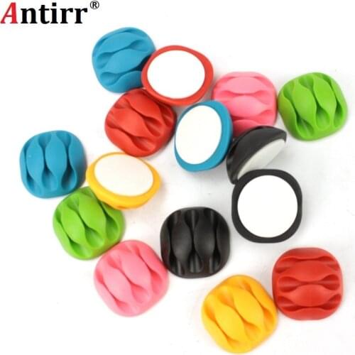 Cable Organizer Wire Winder Holder Earphone Mouse Cord Clip Protector USB Cable Management For iPhone Micro USB Type C