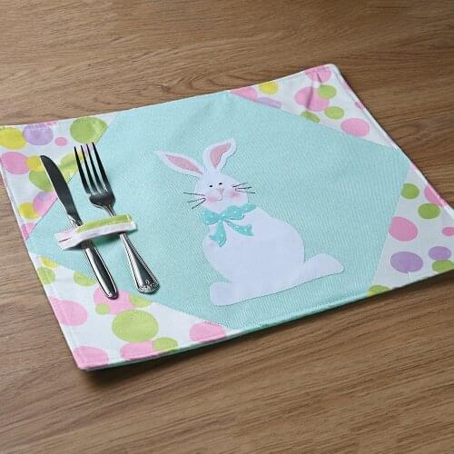 Easter Decoration Bunny Napkins Placemats Tablecloth Table Mats Table Dress Up Decor for Home Festival Party