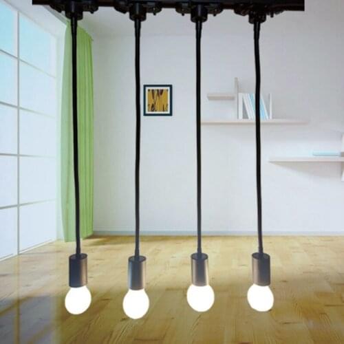 After You Pendant Lights E27 Ceiling Light Holder Hose Neck Lamp Bracket Ceiling Track Mounted Clothing Store Adjusted Rail