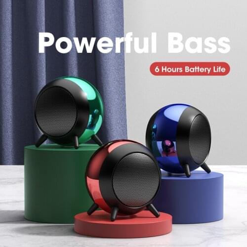 Portable Mini Wireless Bluetooth Subwoofer TF Card Outdoor Speaker with Built-in Microphone for Long-lasting Video Calls