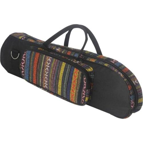 Boho Trumpet Gig Bag Padded Water-resistant Carrying Case with Shoulder Strap, 52x18x13.5cm/ 20.47x7.09x5.31inch