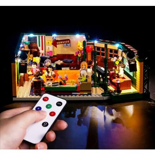Vonado Creative Compatible LEGO 21319 Classic American Drama Friends Big Bang Theory Cafe LED Lighting Group Bricks Toys Gifts