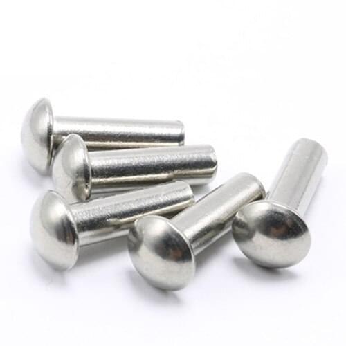 M8*(10/12/14/16/20/25/35/40mm Length) Stainless steel rivets semi-round head solid percussion rivet