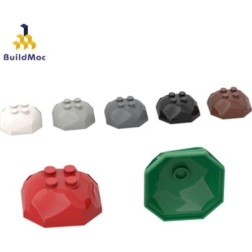 10PCS MOC Bricks Compatible Assembles Particles 30293 4x4 Upper Rock Building Blocks Parts DIY electric Educational Gift Toys