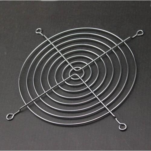10 Pieces Gdstime 14cm Fan Iron Net Steel Chrome Metal Computer PC Fan Grill Mounting Finger Guard Protection 140mm