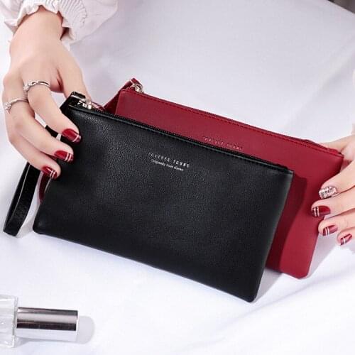 2021 New Fashion Women PU Leather Zipper Wallet Brand Female Purse Pouch Clutch Bag Multi-functional Cards Holder Long Wallet