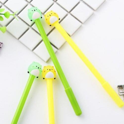 30 pcs Creative Stationery Cartoon Mouse Neutral Pen Gel Student Office Supplies 0.5mm Black Kawaii School Supplies Caneta Stylo