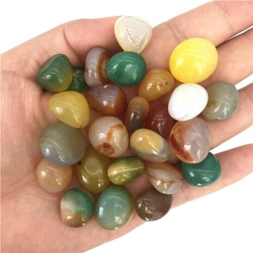 9-15mm 100g Natural Colorful Mixed Tumbled Agate Crystal Bulk Mix Assorted Gemstone Natural Quartz Crystals