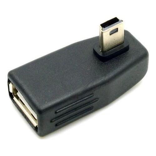 100pcs/lot Mini USB OTG adapter Super Speed 5Pin USB Mini-B Male to USB 2.0 Female Data Converter OTG Adapter for GPS tablet