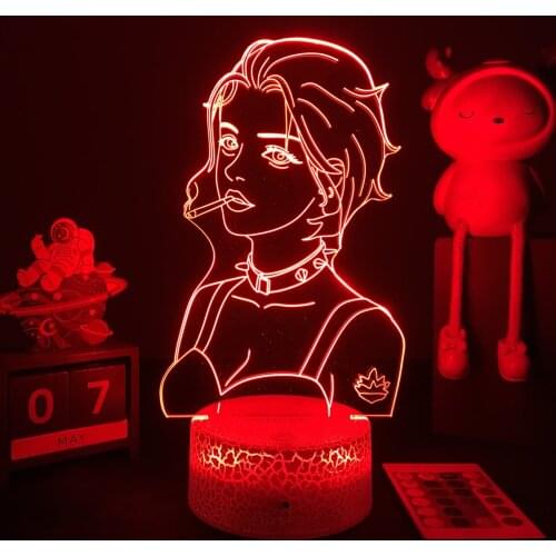 Anime 3d Lamp Nana Figure Nightlight Kids Child Bedroom Decor Light Manga Gift For Cool Girls NaNa osaki Dropshipping