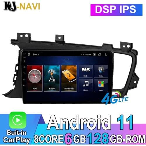 9" IPS DSP Android 11.0 For KIA K5 Optima 2011-2015 GPS Carplay Car Player Radio Navigation Multimedia Wifi BT No 2din 2 din dvd