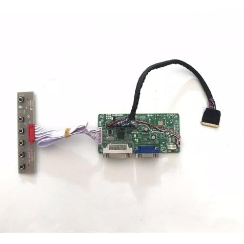 Free shipping DVI VGA LCD Controller Board for 1600x900 17.3 inch LP173WD1 LP173WD1 -TLA1 TLN4 WLED LVDS easy diy repair