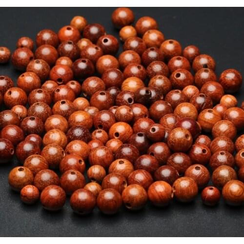 Burmese wooden beads, bulk beads, DIY jewelry, round beads, loose beads