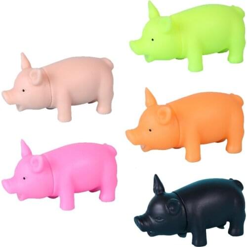 Decompression Vocal Pig Toys Cute Cartoon Mini Pig Screaming Pig Venting Pig Doll Toy M0102