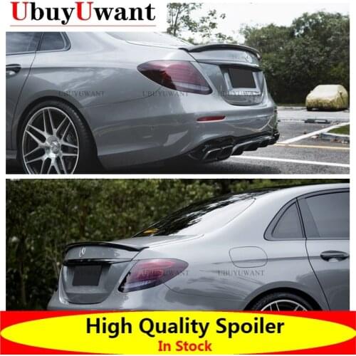 For Mercedes-Benz W213 E-class 2017 2018 2019 Spoiler FRP/CARBON FIBER Car Rear Trunk Wing Spoiler For W213