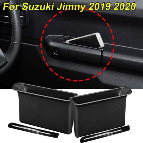 For Suzuki Jimny 2019 2020 Armrest Container Door Storage Box Handle Pocket 2pcs Environmental protection