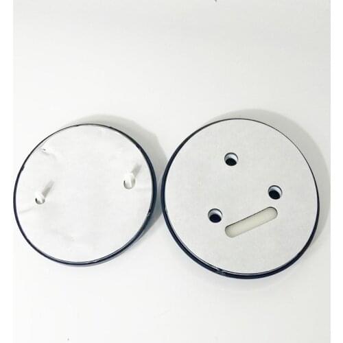 1 piece 90mm 80mm Black White Car Front Rear Emblem Badge sticker Decals styling