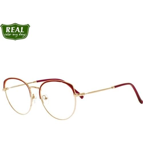 China Factory Wholesale Vintage Design Cateye Metal Eyeglass Frame Women Men Optical Frame