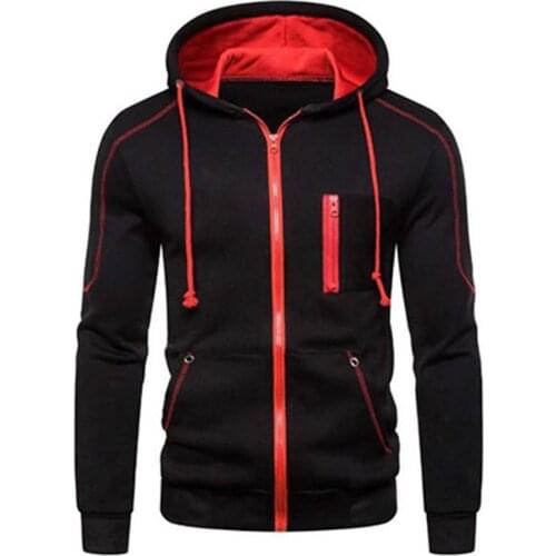 Mens Jackets Hooded Coats Casual Zipper Fashion Jacket Sweatshirts Men Clothing Outerwear Spring and Autumn Casual Hoodies