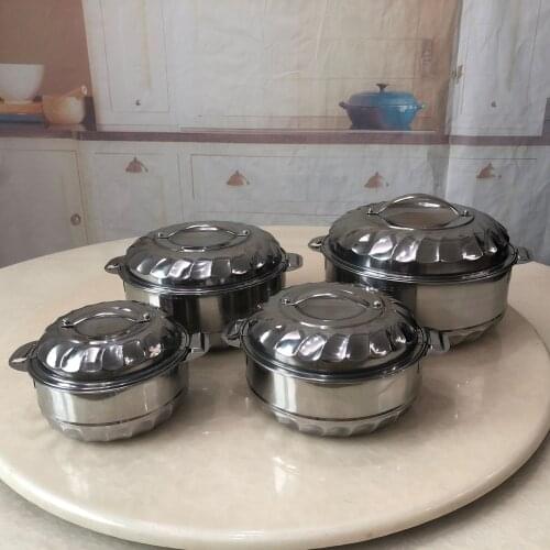 Stainless steel 4-piece set thickened fresh-keeping pot large capacity 1/2/3/5L with handle pattern